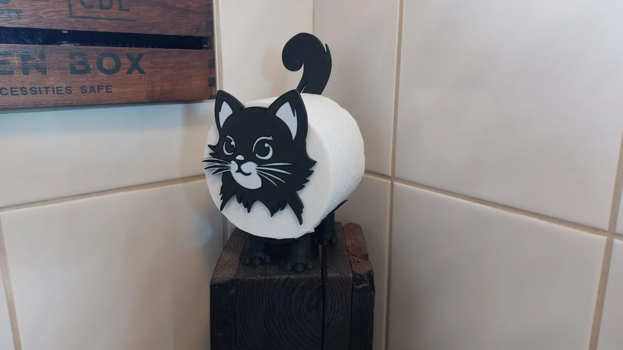 ToiCAT die Toilettenpapier Katze MIAU f. dein Bad view 3