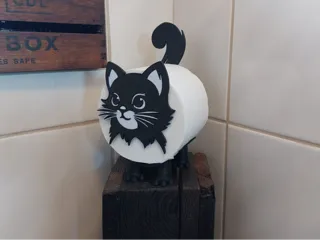 ToiCAT die Toilettenpapier Katze MIAU f. dein Bad