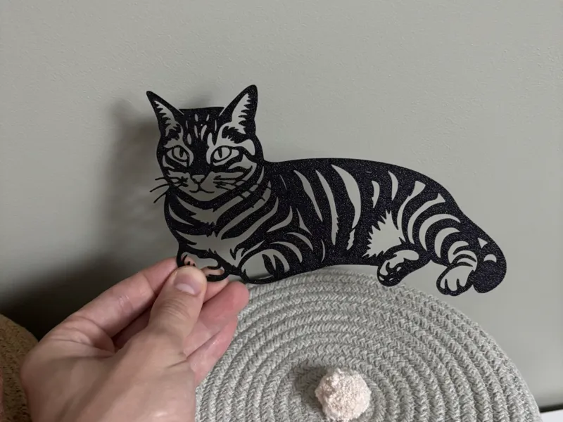Décoration murale chat persan