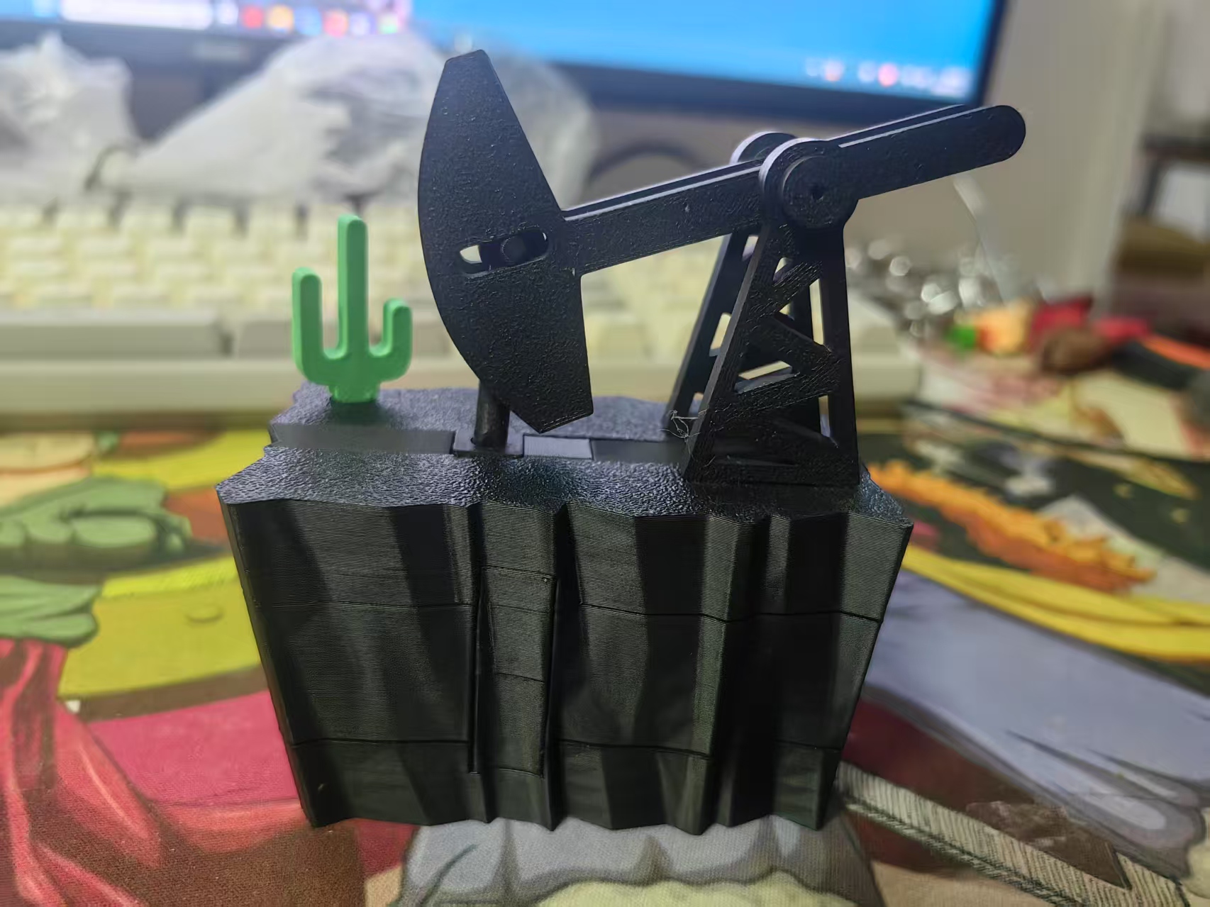 Miniatura 2 do modelo 3D puzzle 油井鲁班锁