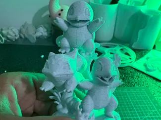 Pokémon Starter Stack – Chibi Action Figure 3D
