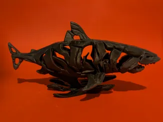 Stone Shark Mini Sculpture