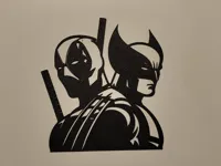 Déco murale Deadpool et Wolverine — photo 1