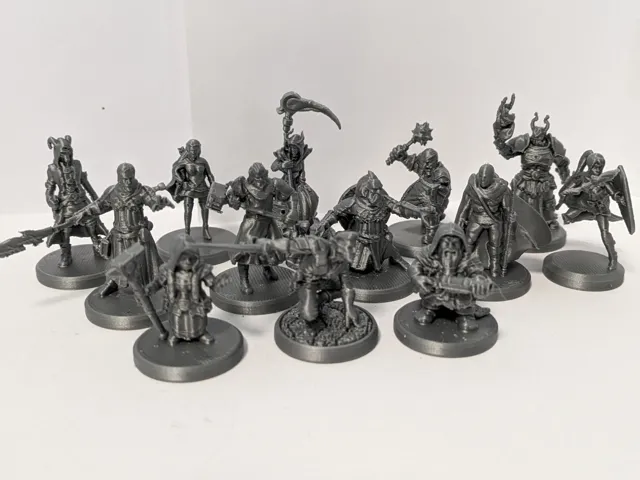 DnD Player Character pack4 miniatures