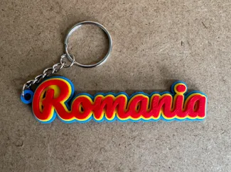 Romania Keychain