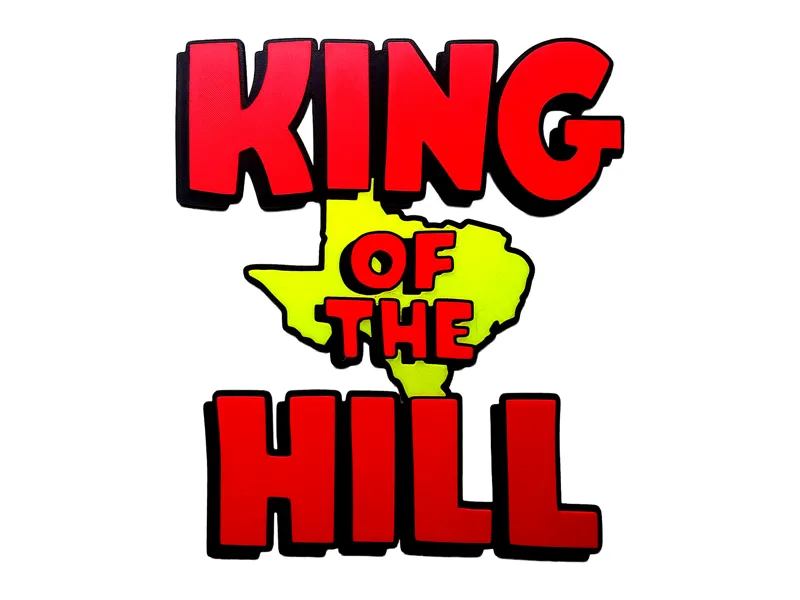 King of the Hill Logo 2D Wall Art TV Decor