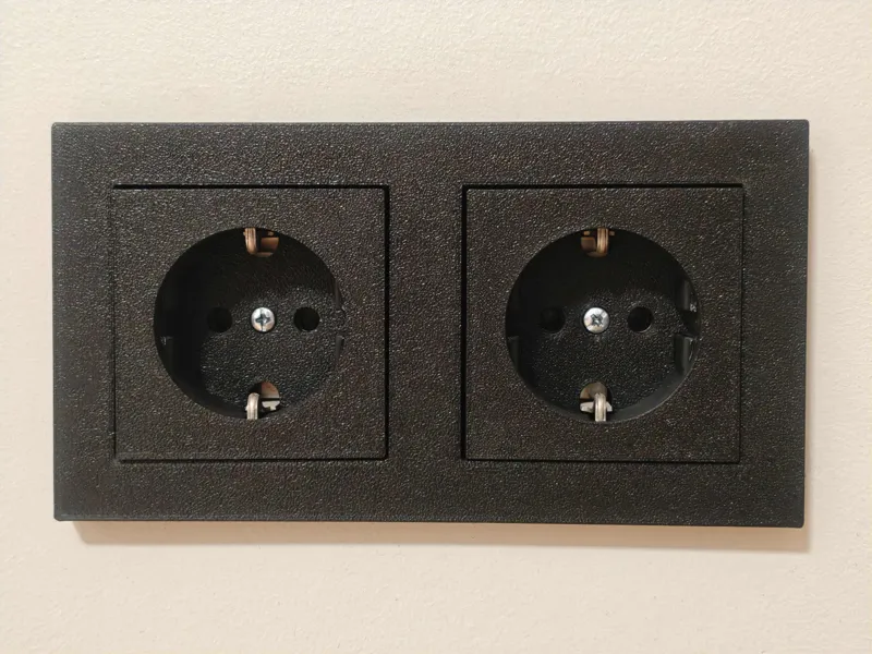 EU Wall Socket Frame with Cover in multiple sizes