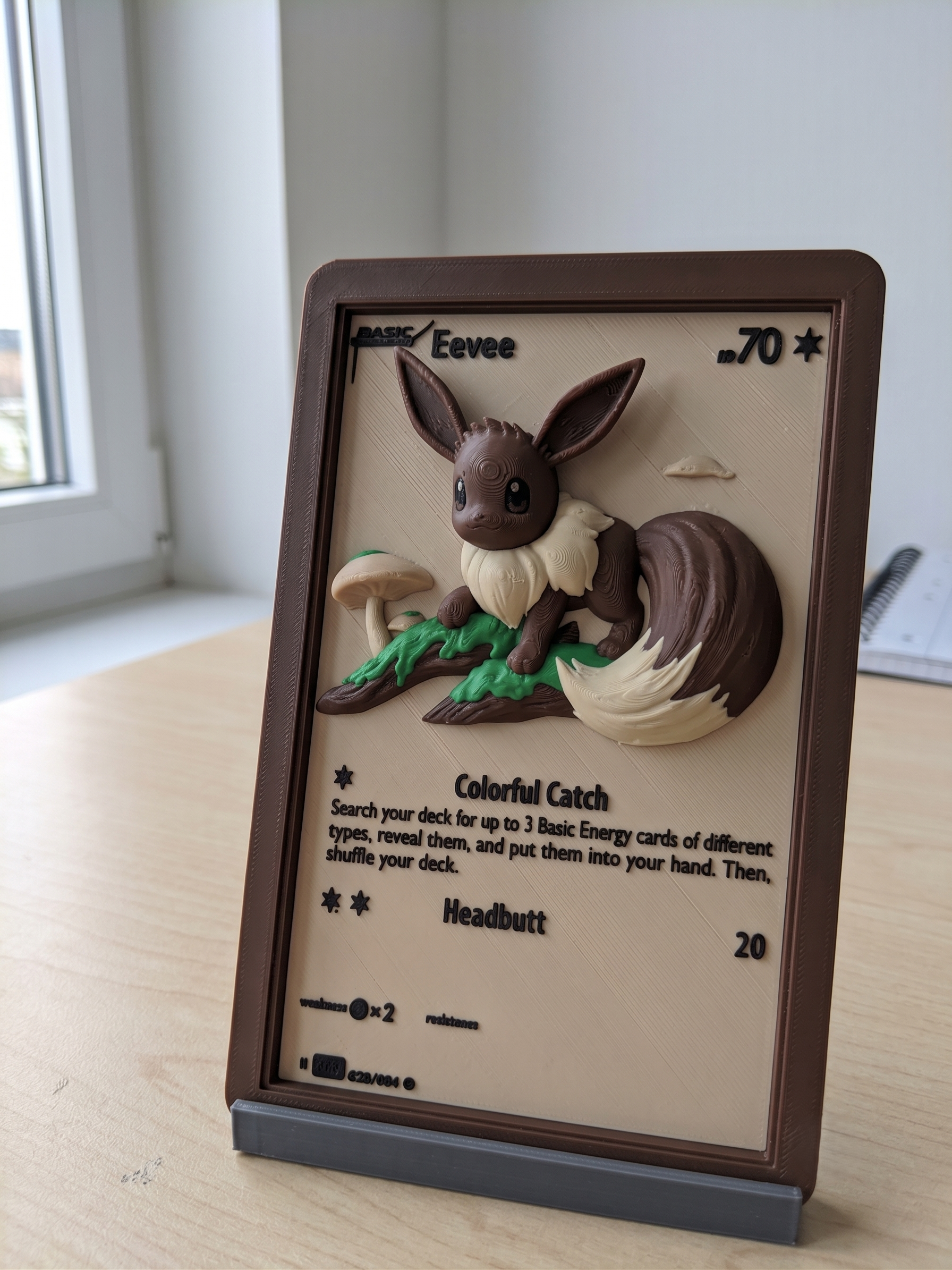 Eevee Cozy Forest TCG Relief Card - 1