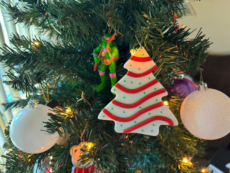 Little Debbie Christmas Tree Ornament - Multicolor and 45 minute print!