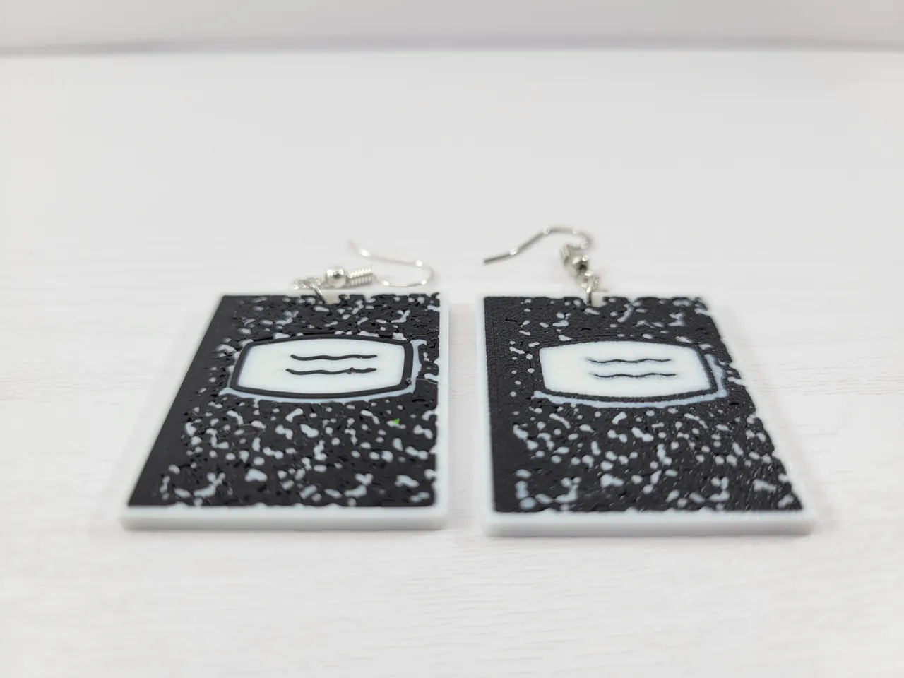 Composition Notebook Earrings Retro Teacher Gift view 4