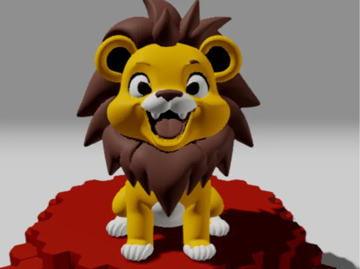 figurine of lion 