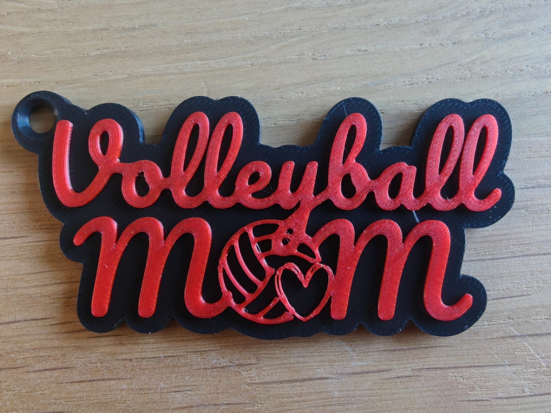 Volleyball Mom Keychain 3D model