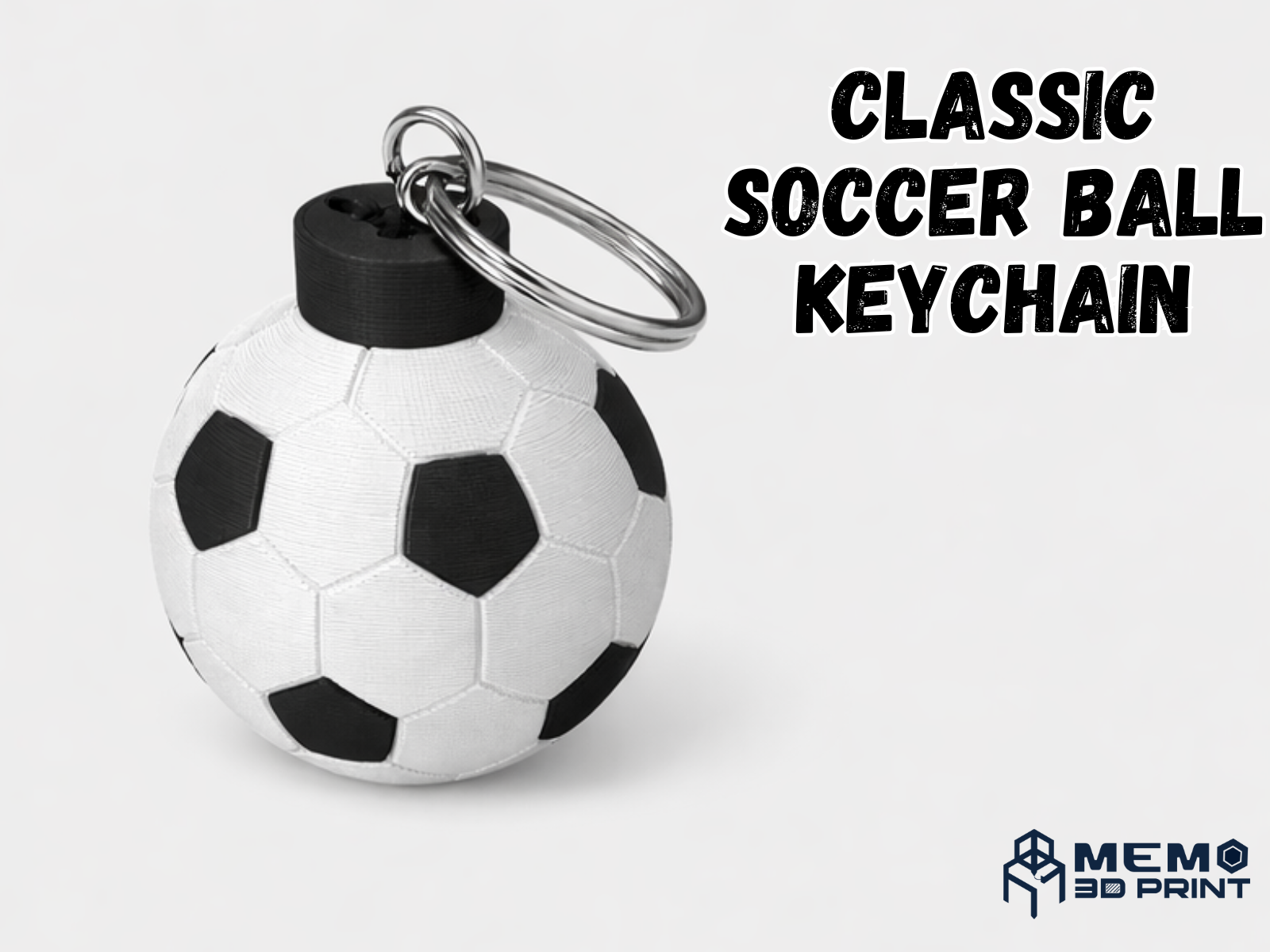 Classic Soccer Ball Keychain