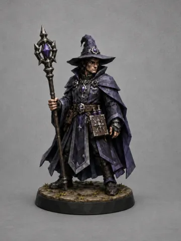 Escenografía en miniatura: Dunkler Zauberer DnD Tabletop Magic Miniatur — vista de referencia 2