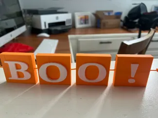 boo!, fall reversible sign