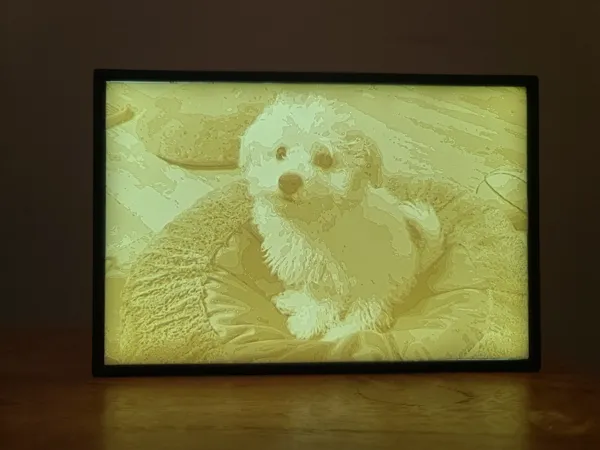 Boîte lumineuse LED pour lithophanie photo