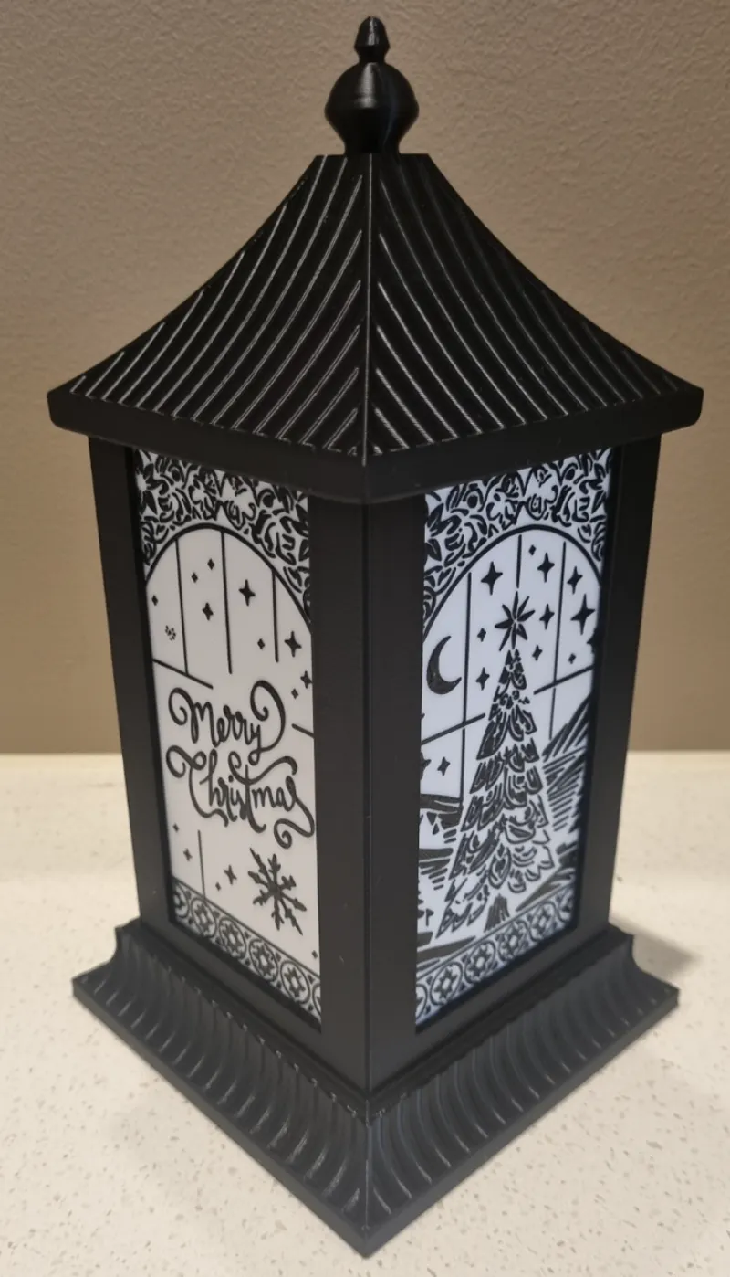 Christmas Lantern lithopane panels