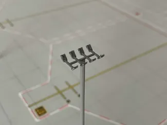 1:200 Flood Light for Model Airports