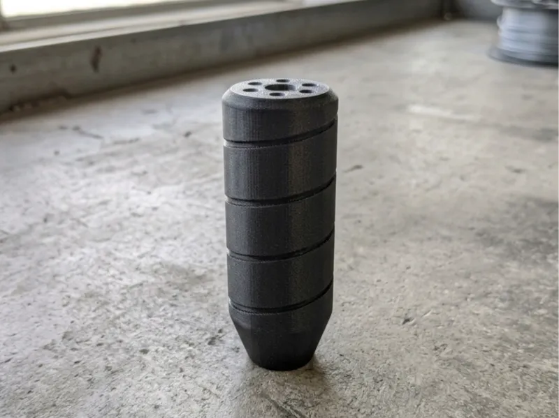 Airsoft suppressor 75mm with pads