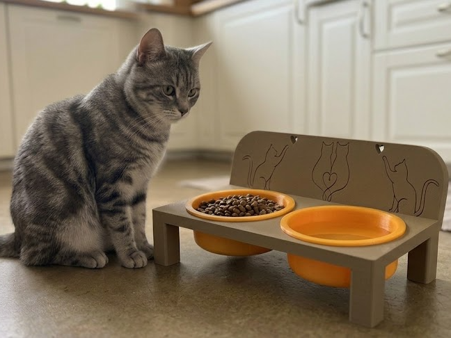 Panchina Portaciotole per Gatti SupRialzatoDoppio 