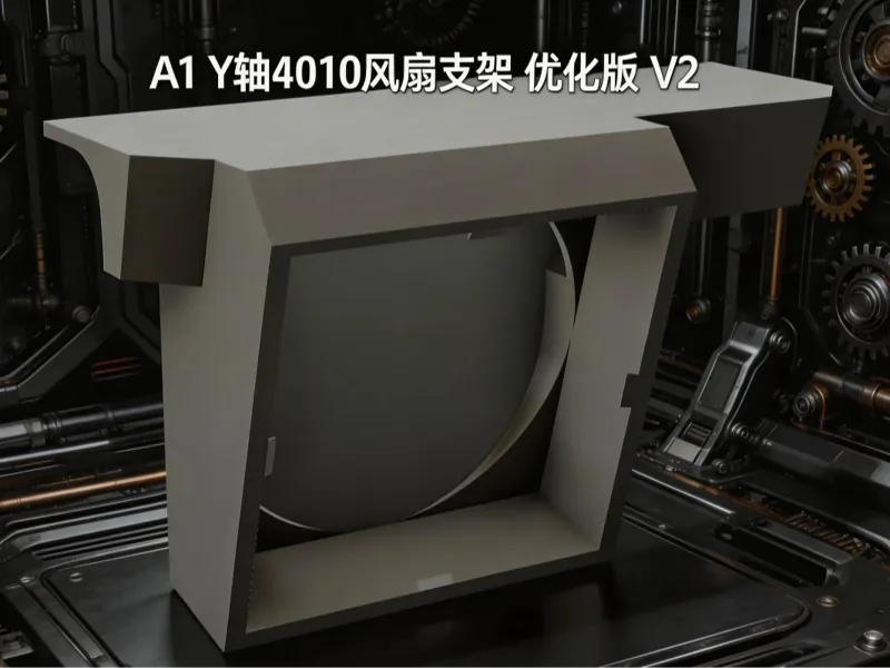 A1必备Y轴电机风扇支架优化版 A1Y-axis motor fan bracket