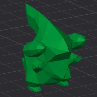 Pokemon - Low Poly Gible 