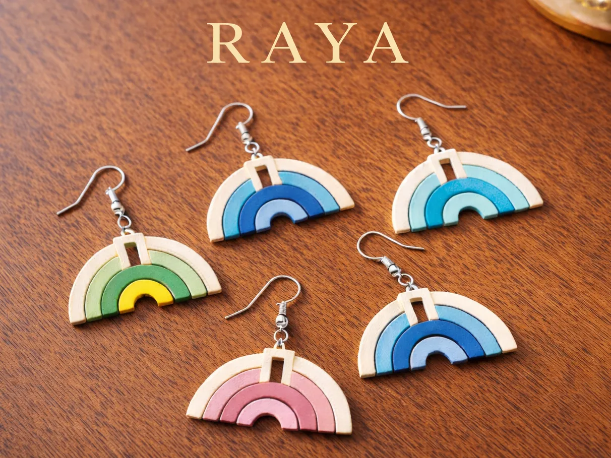 RAYA Earrings - Modern Minimal view 2