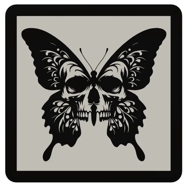 AI generated Butterfly skull Lightbox