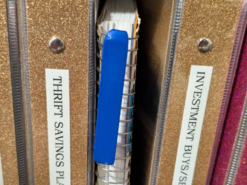 Spiral Notebook Spine Label