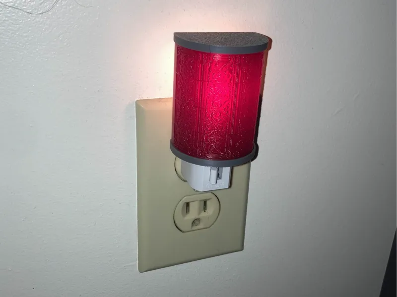 Engraved night light lampshade (fits generic)