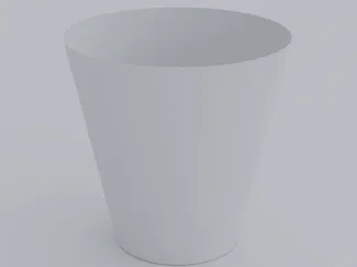 White Vase-y Trashcan!