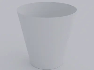 White Vase-y Trashcan!