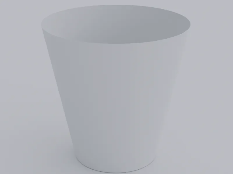 White Vase-y Trashcan!