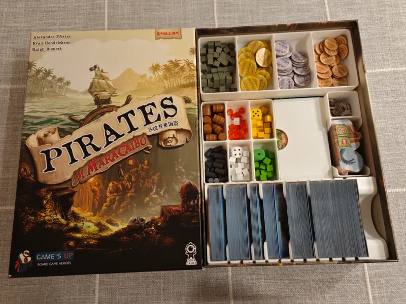 马拉开波海盗桌游收纳盒（含指挥官扩展）Pirates of Maracaibo Inserts
