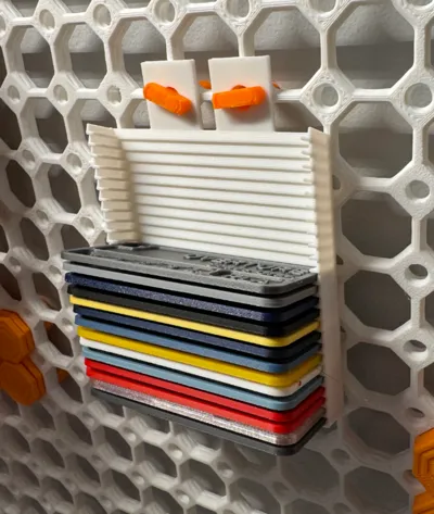 Parametric Filament Swatch Holder for Multiboard 