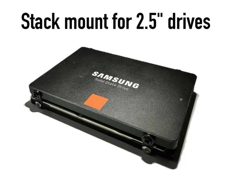 Stack mount for 2.5" drives