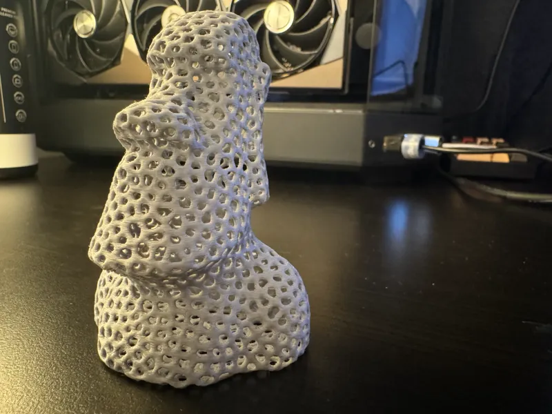 Voronoi Moai Head