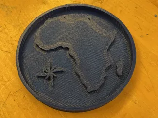 African Continent Coaster