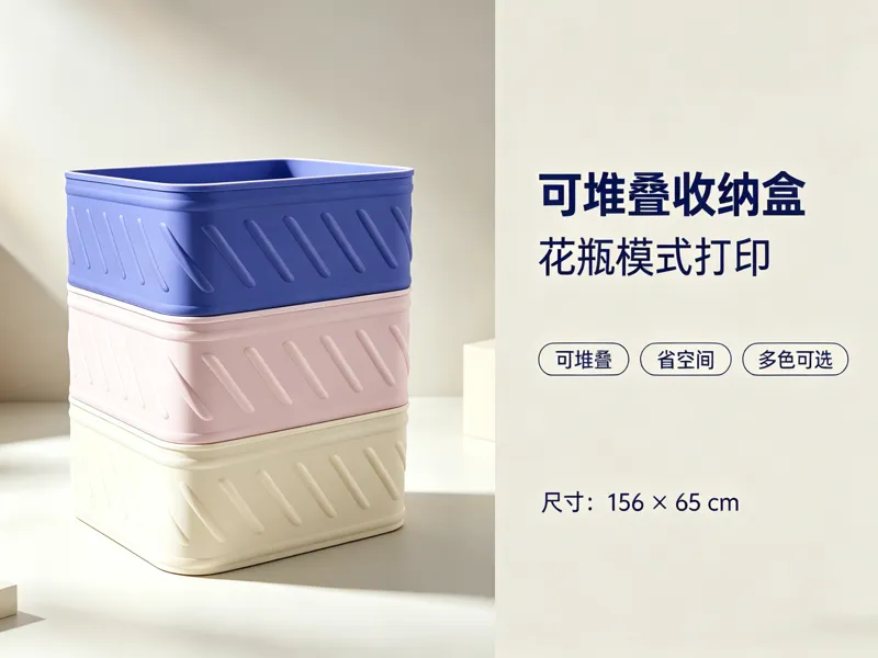 可堆叠收纳盒（花瓶模式）只需62克
