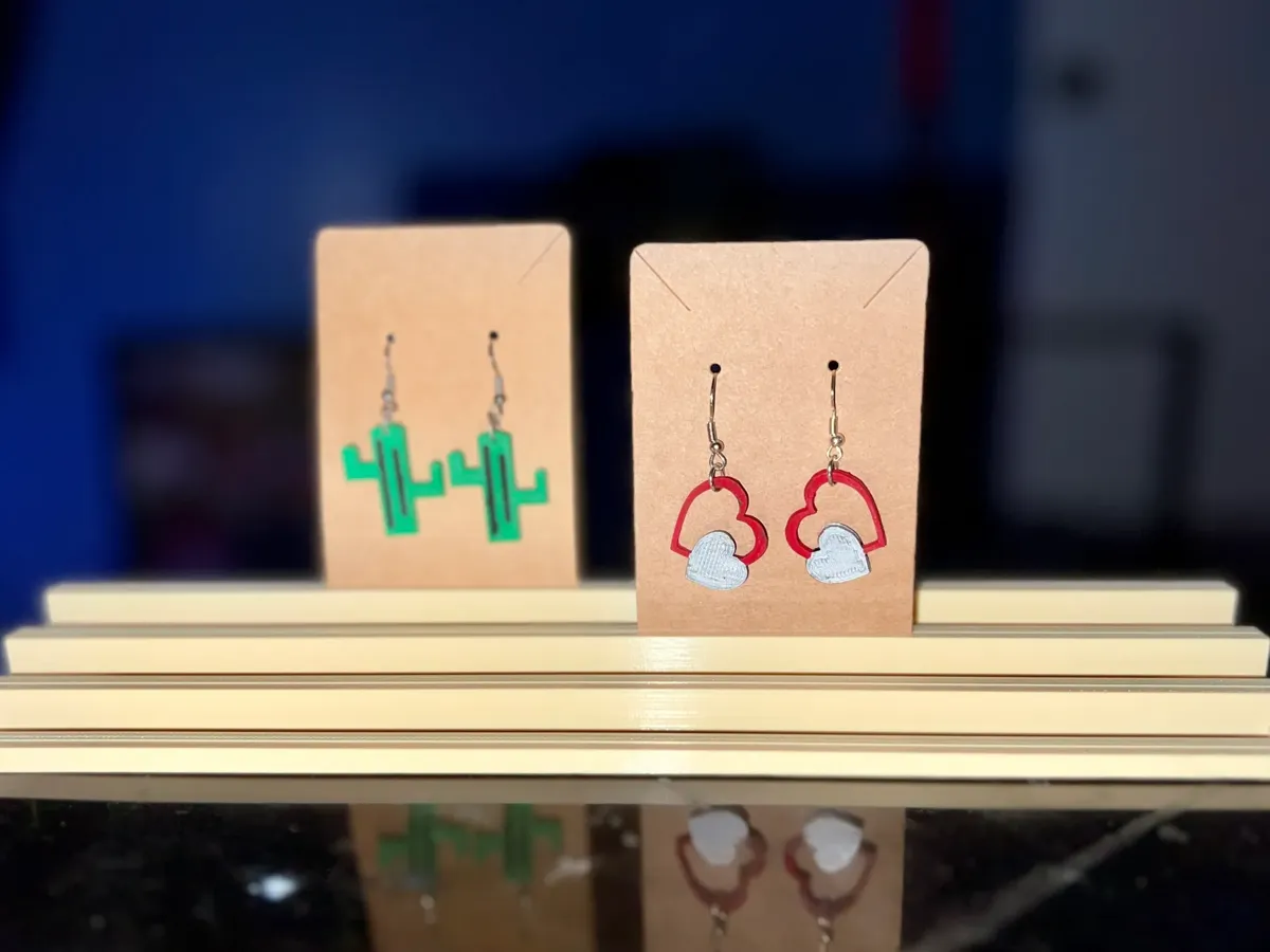Présentoir à boucles d'oreilles