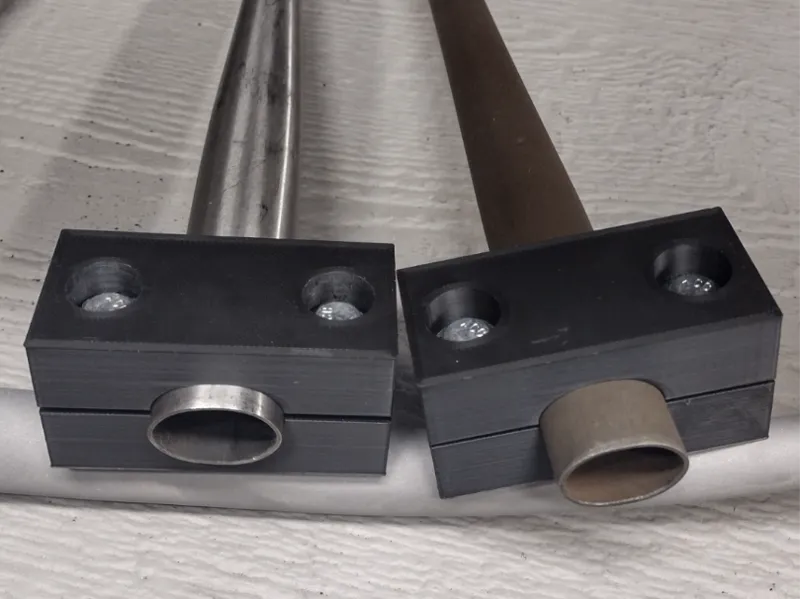 bicycle 28x19 oval tube orientation clamp