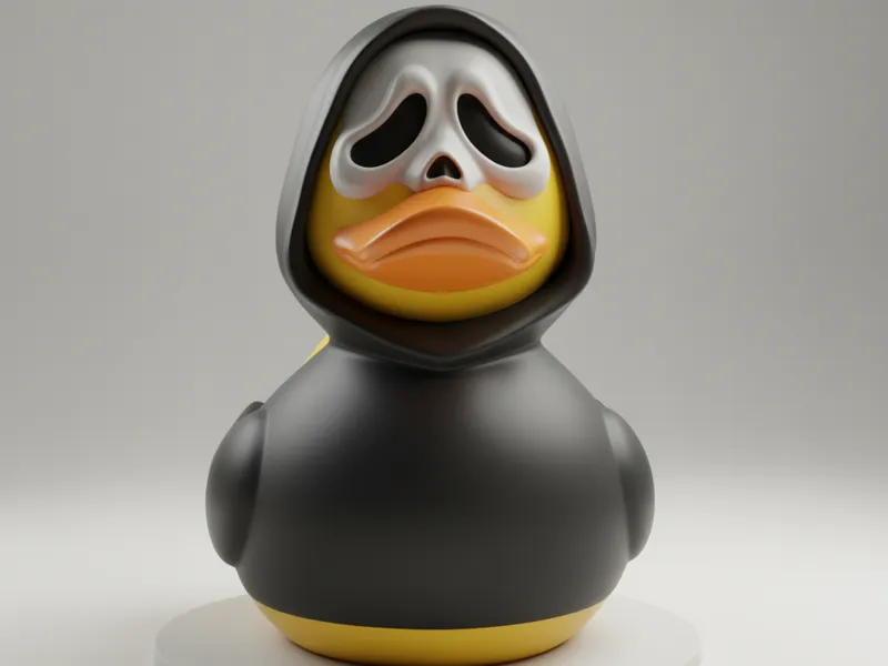 Duck with Ghostface