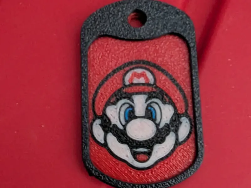 Mario Dog Tag