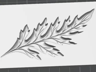 poppy leaf confectionery mold