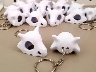 Cubone skull - Keychain