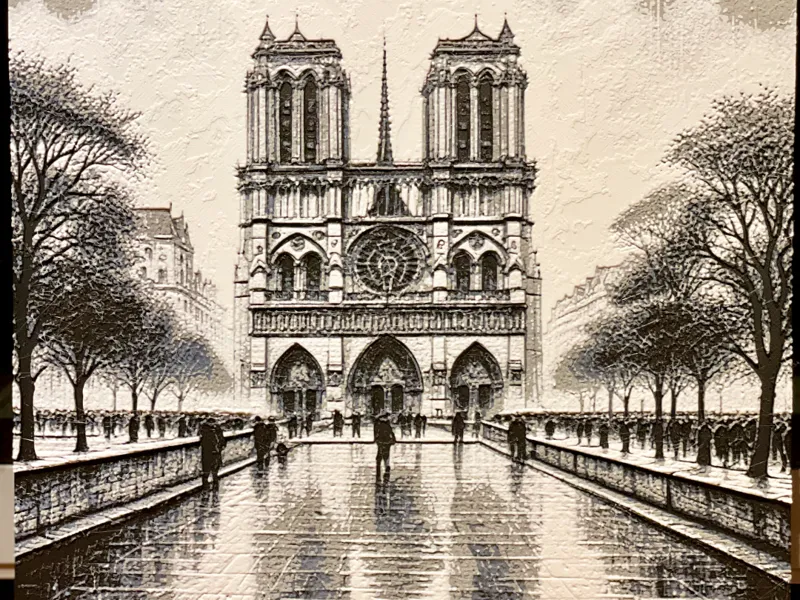 Hueforge Bild Notre Dame