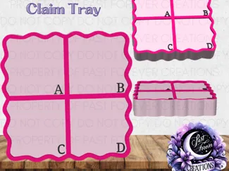 Claim Tray with Letters