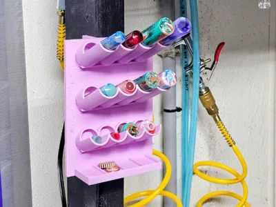 Custom pen making parts rack