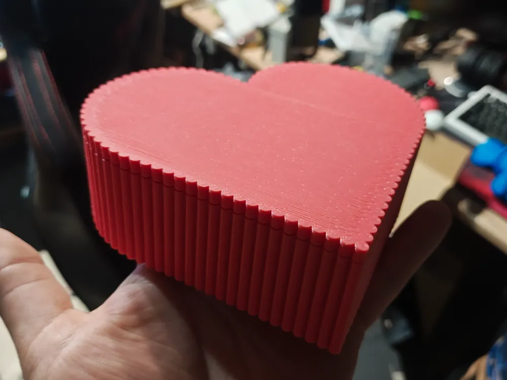 Heart shaped gift box with lid - Free 3D Print Model - MakerWorld