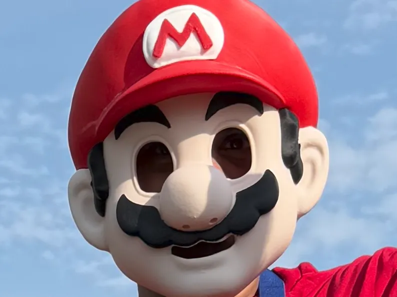 Mario Full Face Mask (Quick Print)
